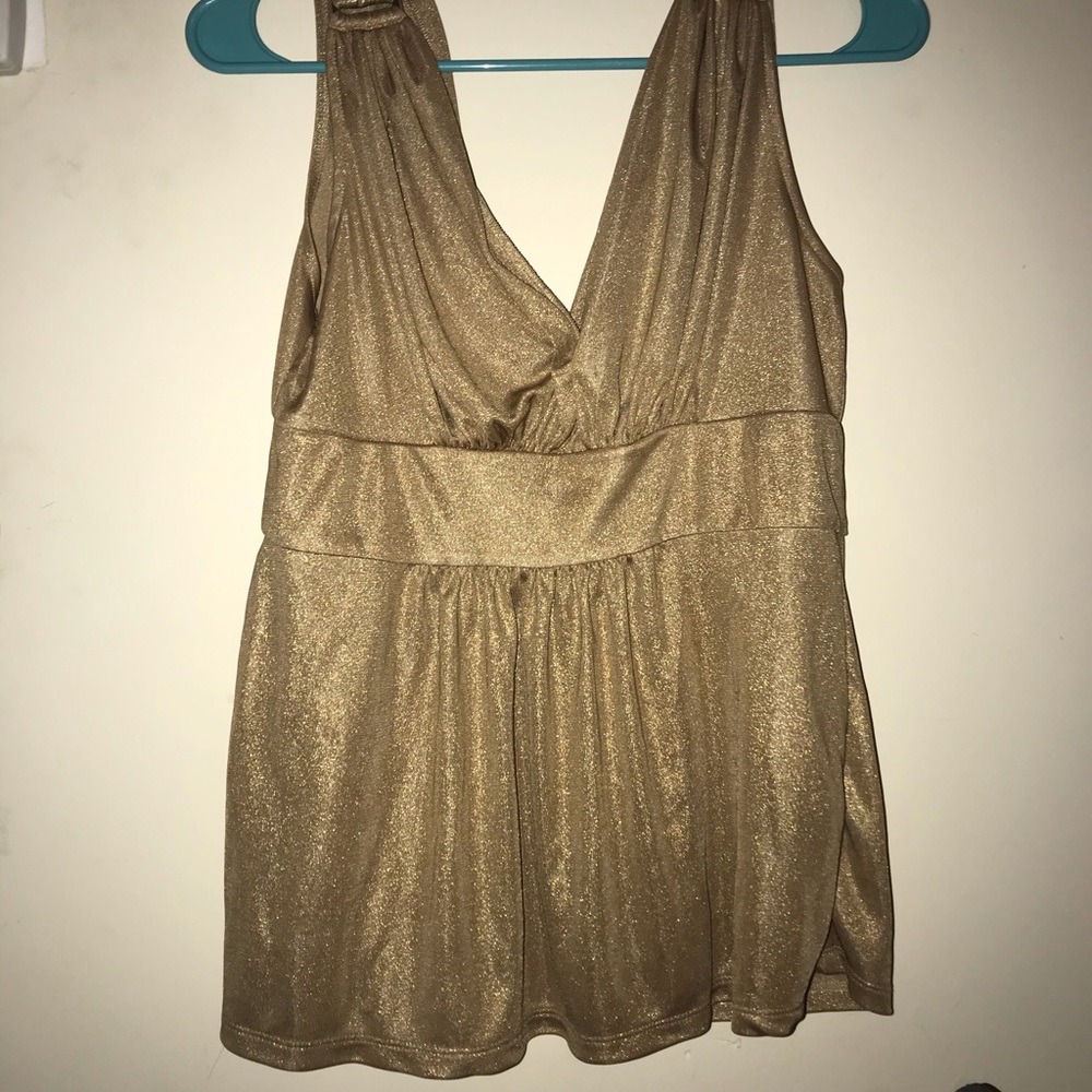 gold tank top